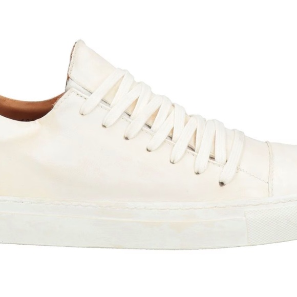 John Varvatos Reed NIB Rare tea stain white leather - Picture 3 of 5